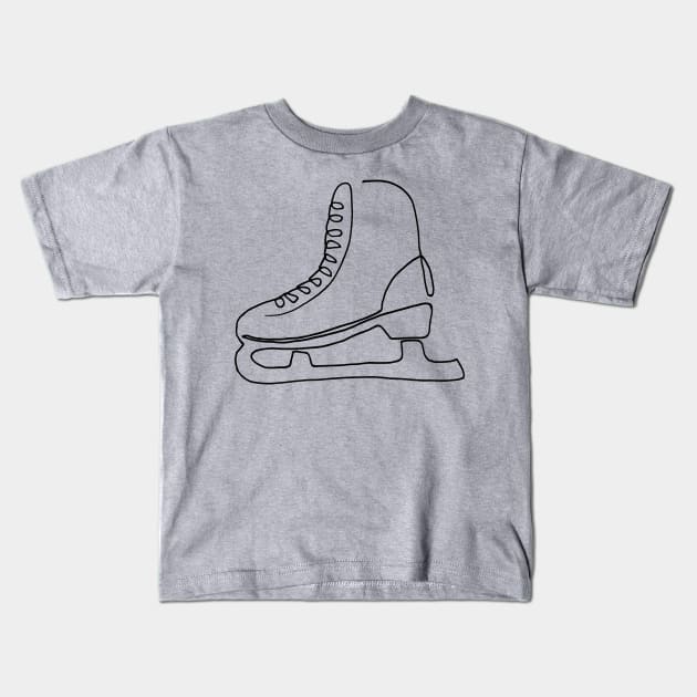 One line skate T-Shirt Kids T-Shirt by COLeRIC